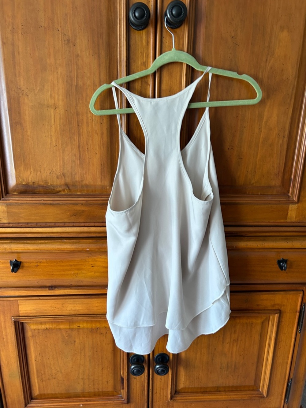 All For Color Neutral Beige Layered Racerback Cami - Picture 6 of 6